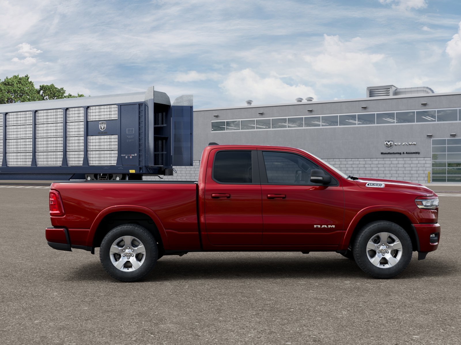 New 2026 Molten Red Pearl-Coat Exterior Paint RAM BIG HORN image 12