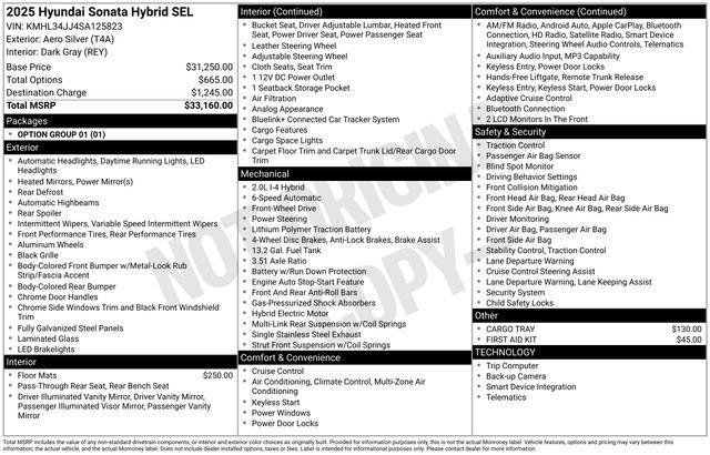 2025 Hyundai Sonata Hybrid SEL - Photo 24