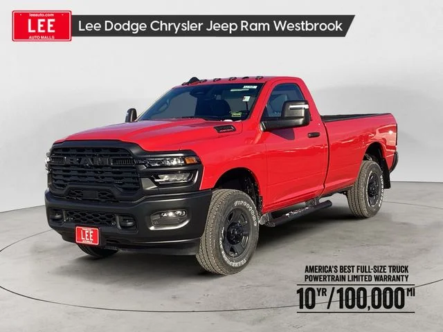 New 2026 Flame Red Clearcoat Ram TRADESMAN REGULAR CAB 4X4 8