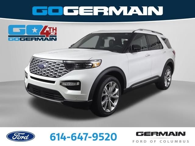 Used 2023 White Metallic Ford Platinum image 1