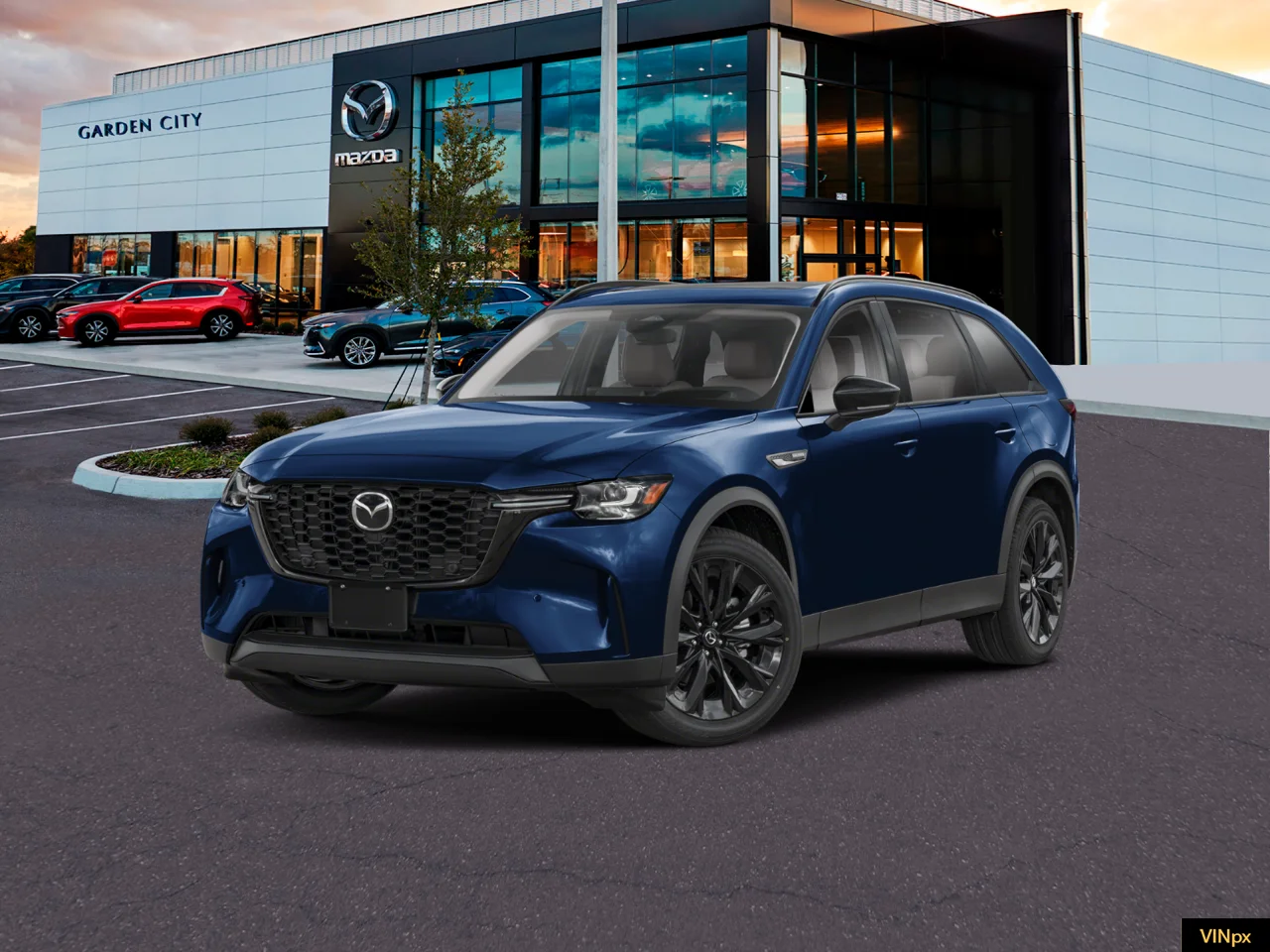 New 2026 Deep Crystal Blue Mica Mazda 3.3 Turbo Premium Sport AWD image 1
