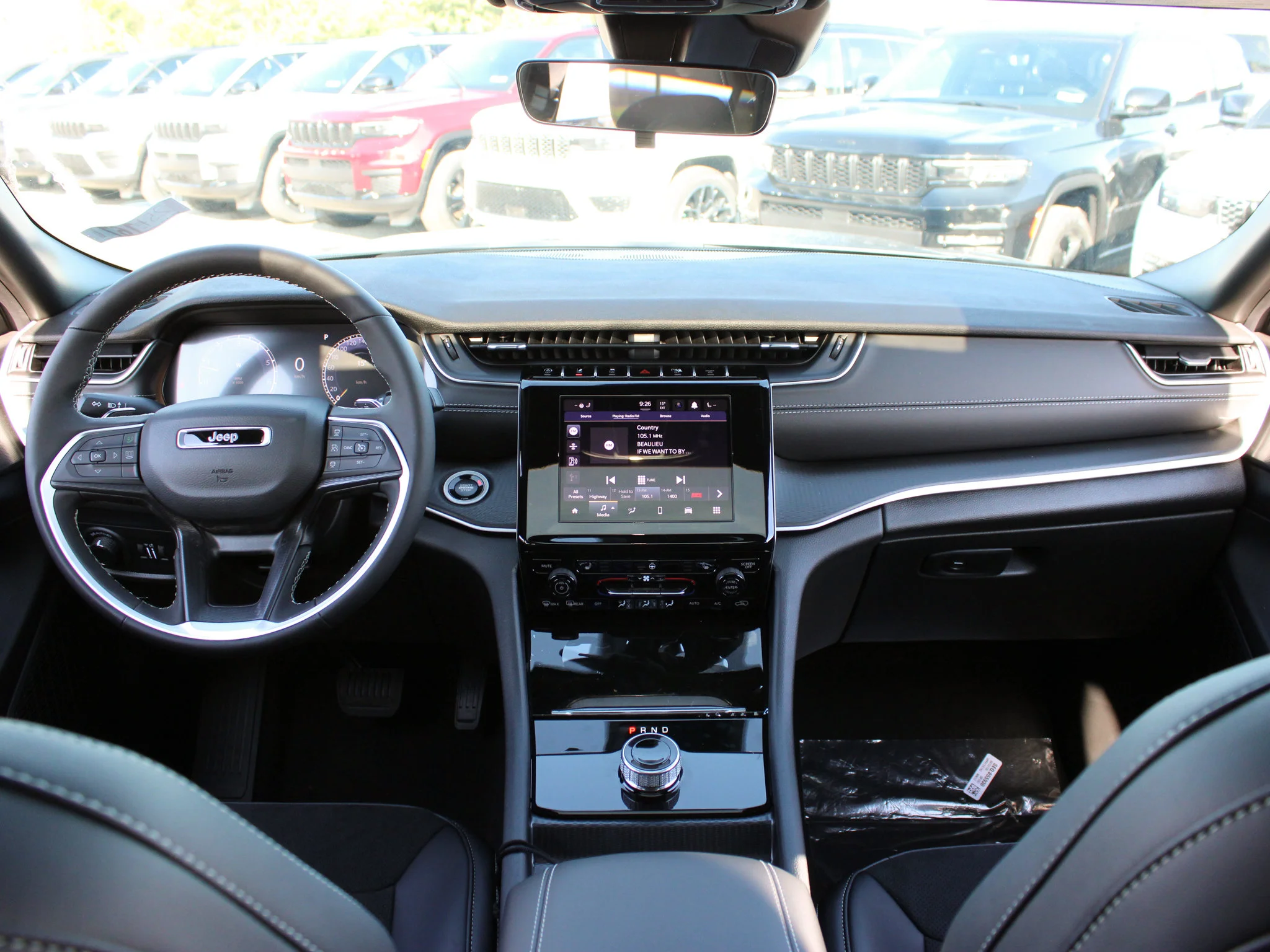 Used 2025 Grey Jeep Altitude* 4x4, Sunroof, Heated Leather, Wireless Charging Pad image 11