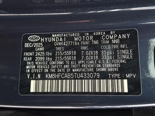 New 2026 Blue Hyundai SEL Sport image 16