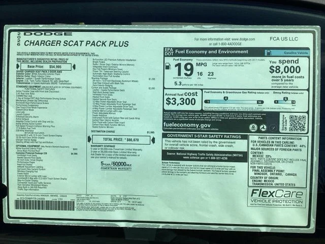 New 2026 White Knuckle Dodge Scat Pack Plus image 11
