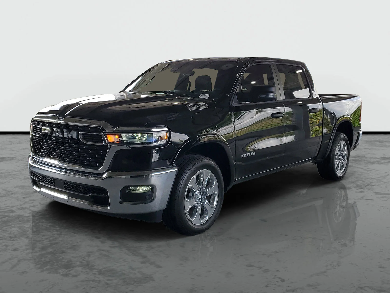 New 2026 Diamond Black Crystal Pearl-Coat Exterior Paint RAM Big Horn image 3