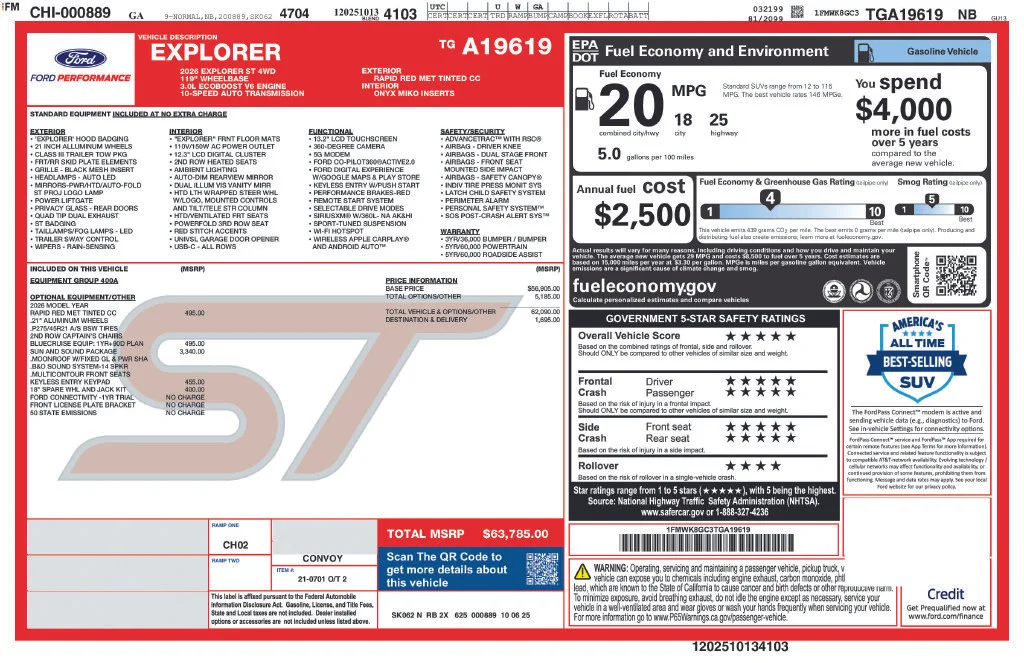 Used 2026 Red Ford ST image 10