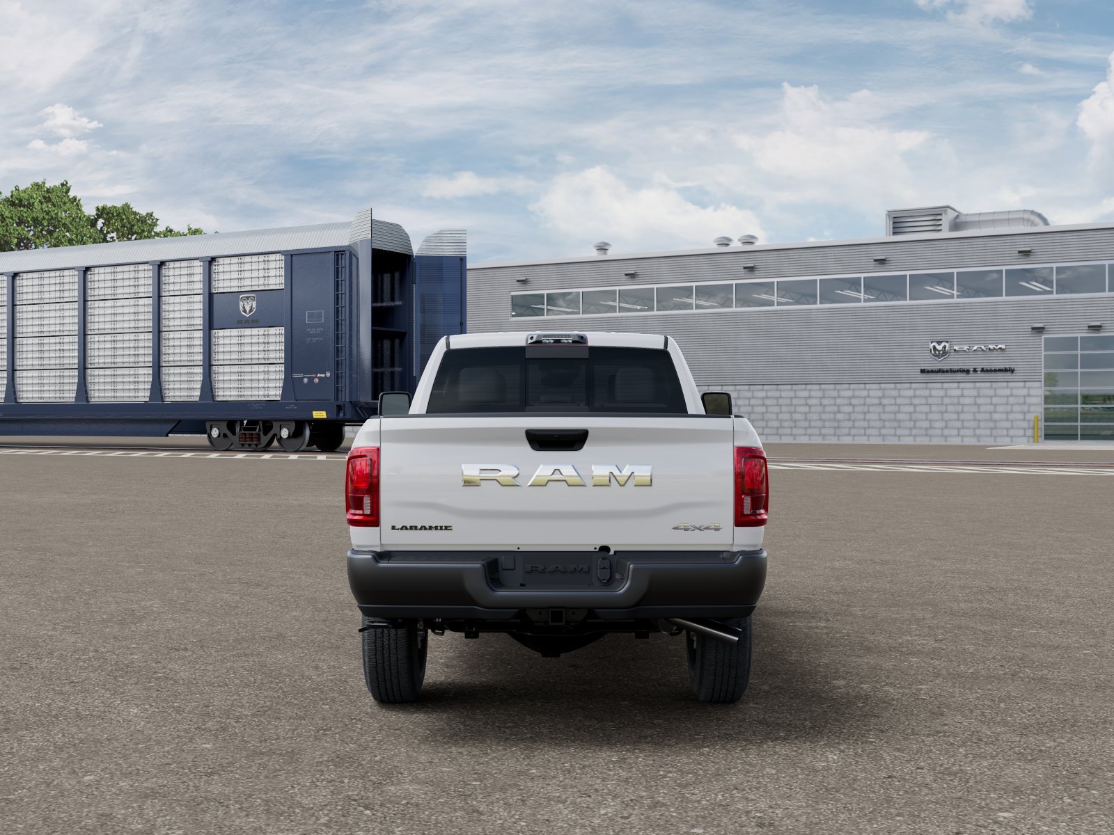New 2026 Bright White Clear-Coat Exterior Paint RAM Laramie image 7