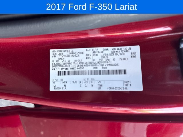 Used 2017 Red Ford LARIAT image 27