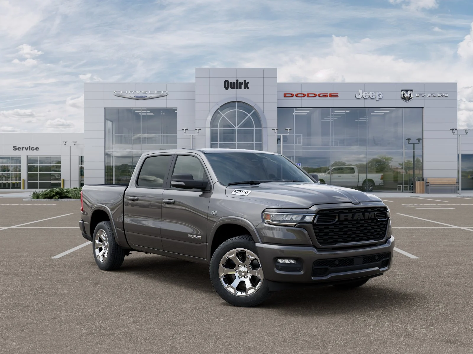 New 2026 Granite Crystal Metallic Clear-Coat Exterior Paint RAM Big Horn image 31