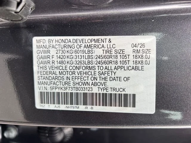 New 2026 Modern Steel Metallic Honda TrailSport+ image 18