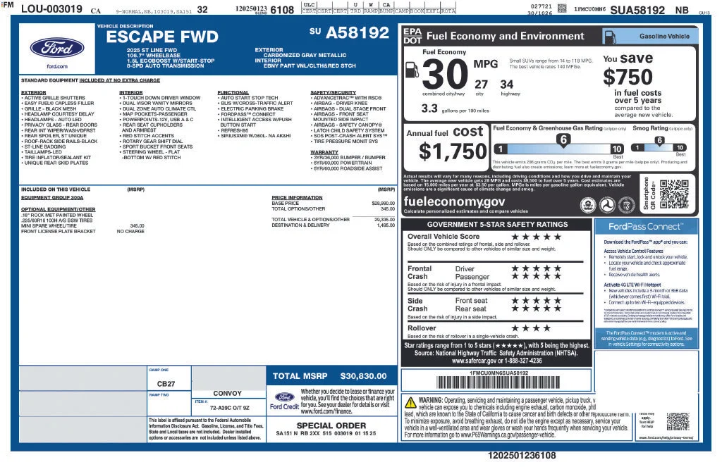 Used 2025 Gray Ford ST-Line image 10