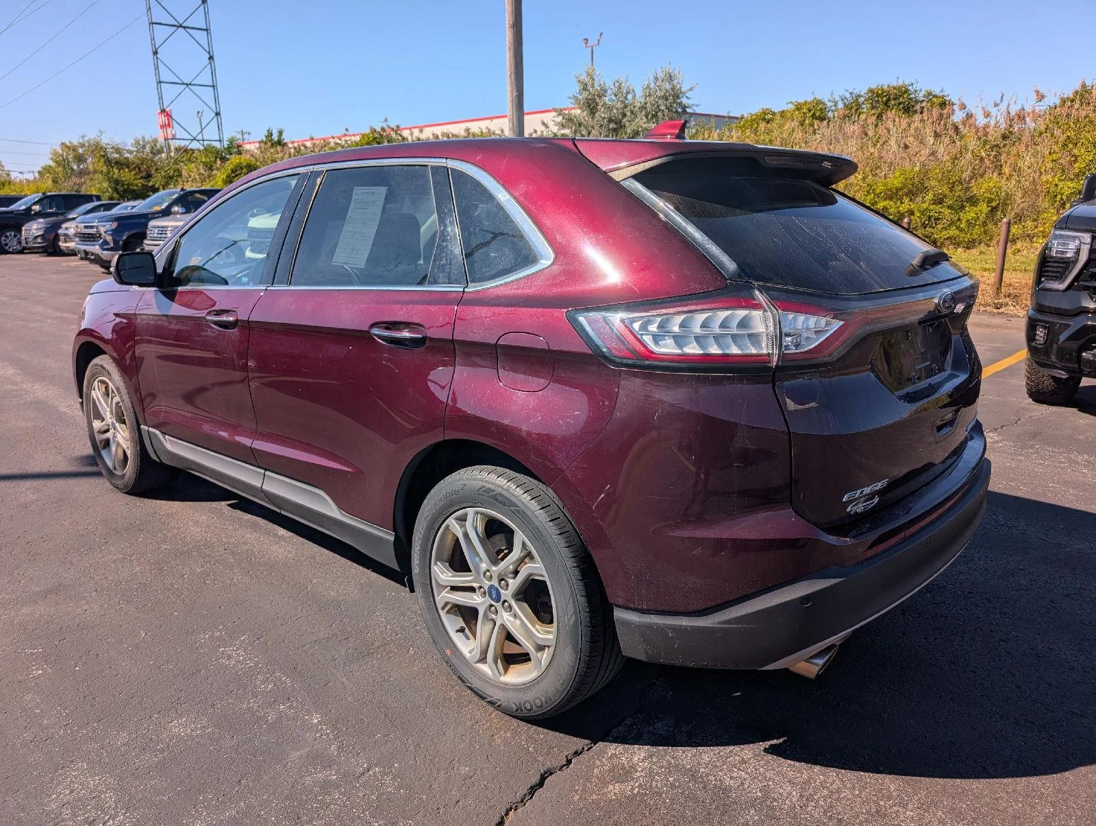Used 2017 Burgundy Velvet Metallic Tinted Clearcoat Ford Titanium image 6