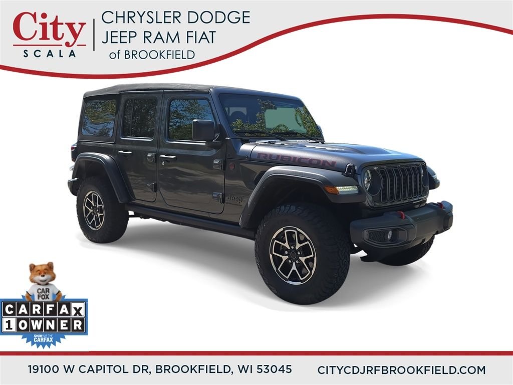 Used 2024 Gray Jeep Rubicon image 1