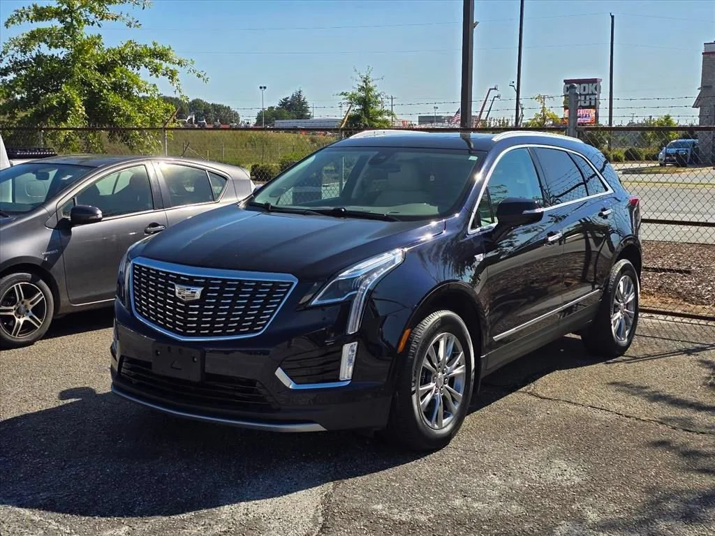 Used 2021 DARK MOON BLUE METALLIC Cadillac AWD Premium Luxury image 2