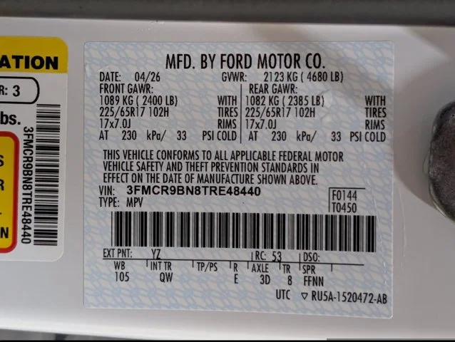 New 2026 Oxford White Ford Big Bend® image 51