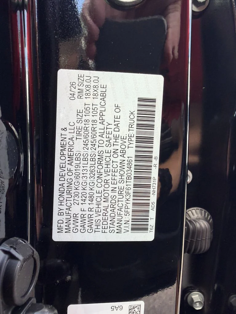 New 2026 Crystal Black Pearl Honda TrailSport image 27