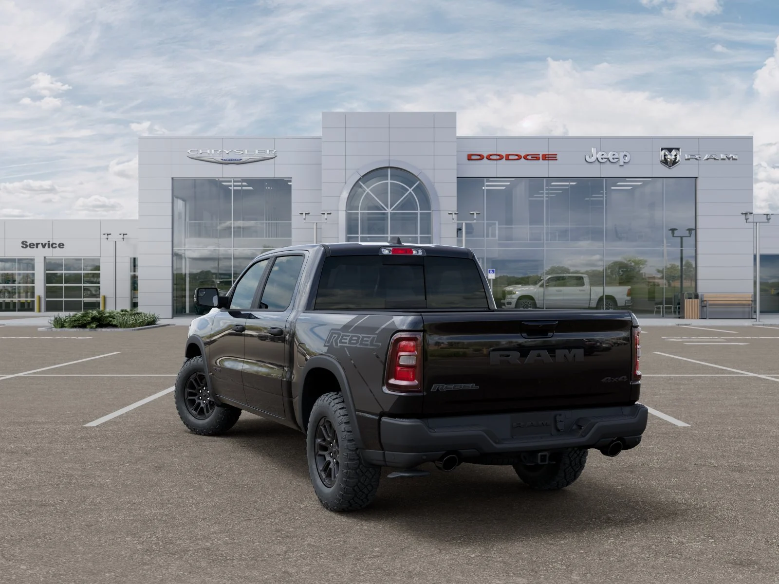 New 2026 Diamond Black Crystal Pearl-Coat Exterior Paint RAM Rebel image 36