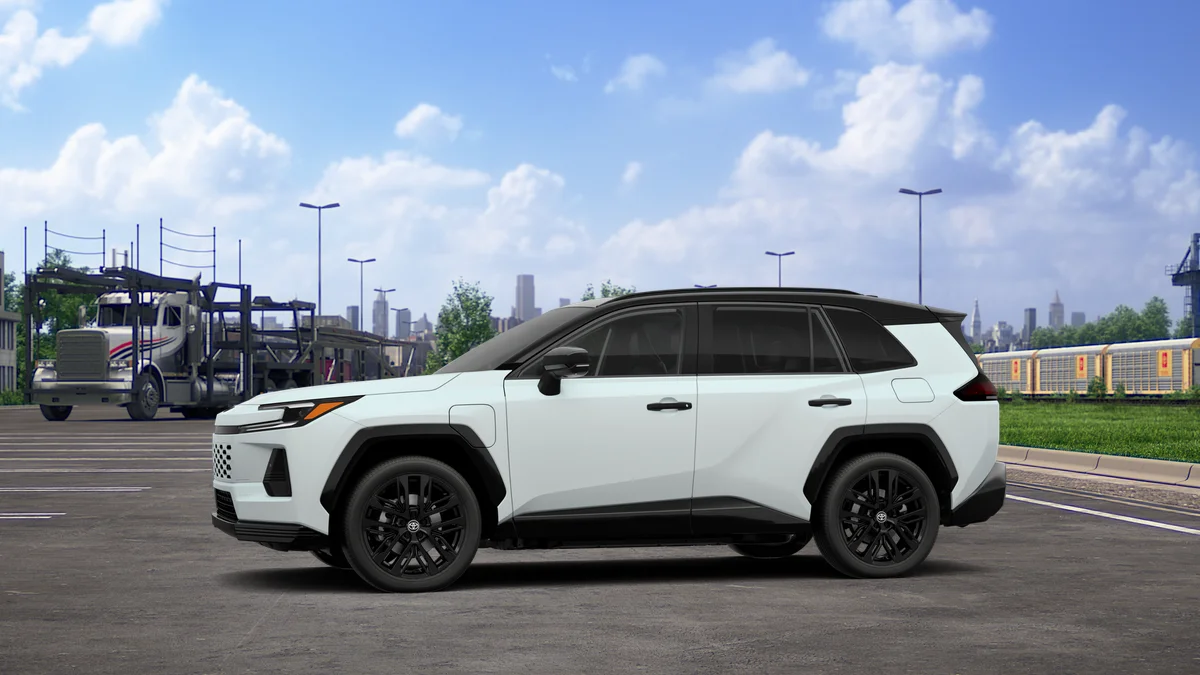 New 2026 Wind Chill Pearl with Midnight Black Metallic roof Toyota XSE image 16