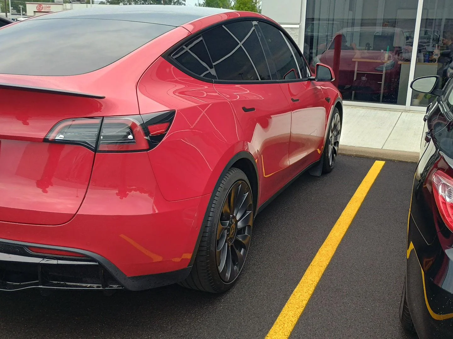 Used 2021 Red Multi-Coat Tesla Performance image 3