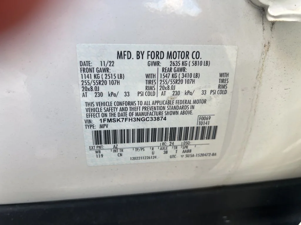 Certified Used 2022 White Metallic Ford Limited image 14