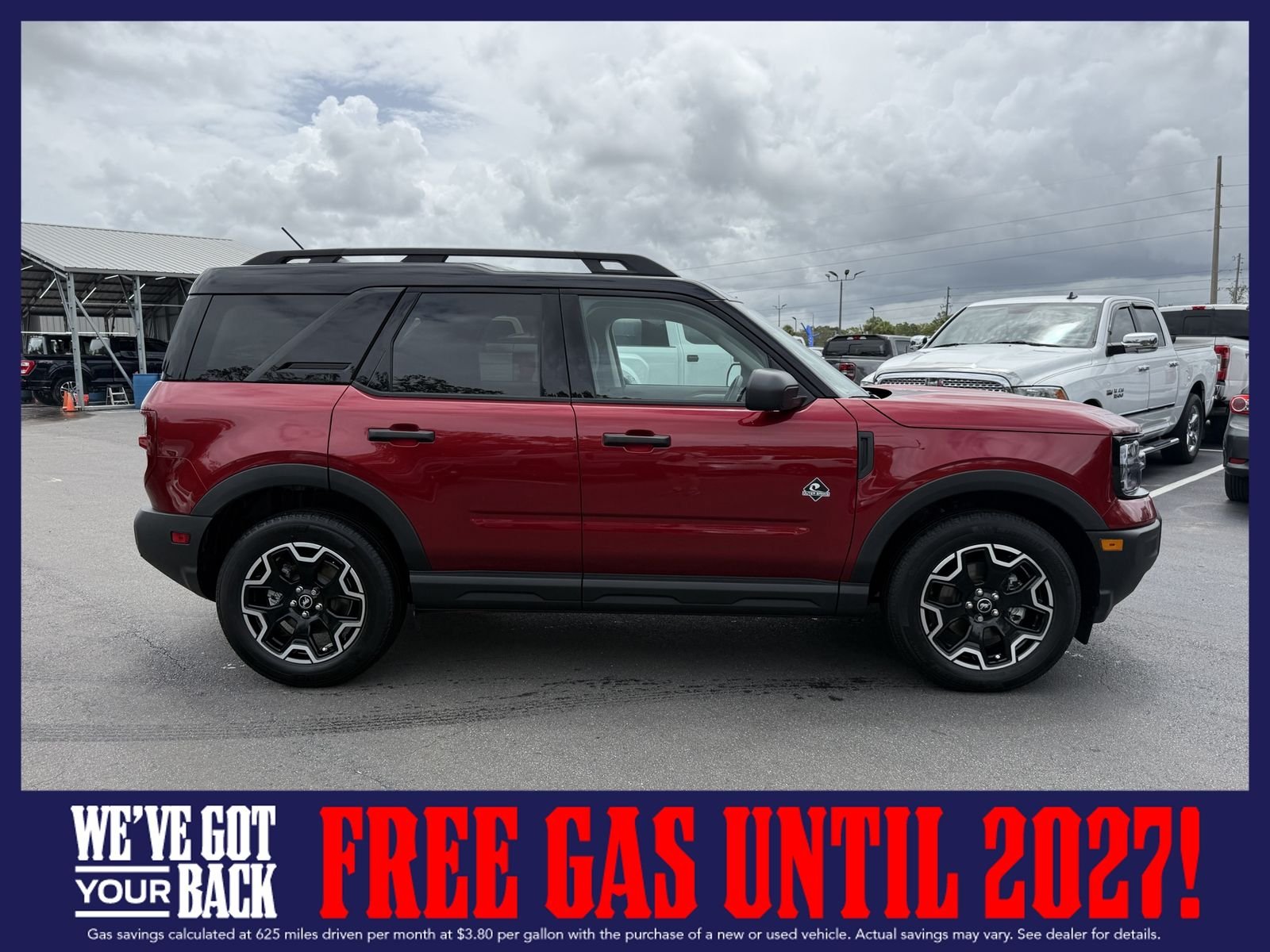 New 2026 Ruby Red Metallic Tinted Clearcoat Ford Outer Banks image 3