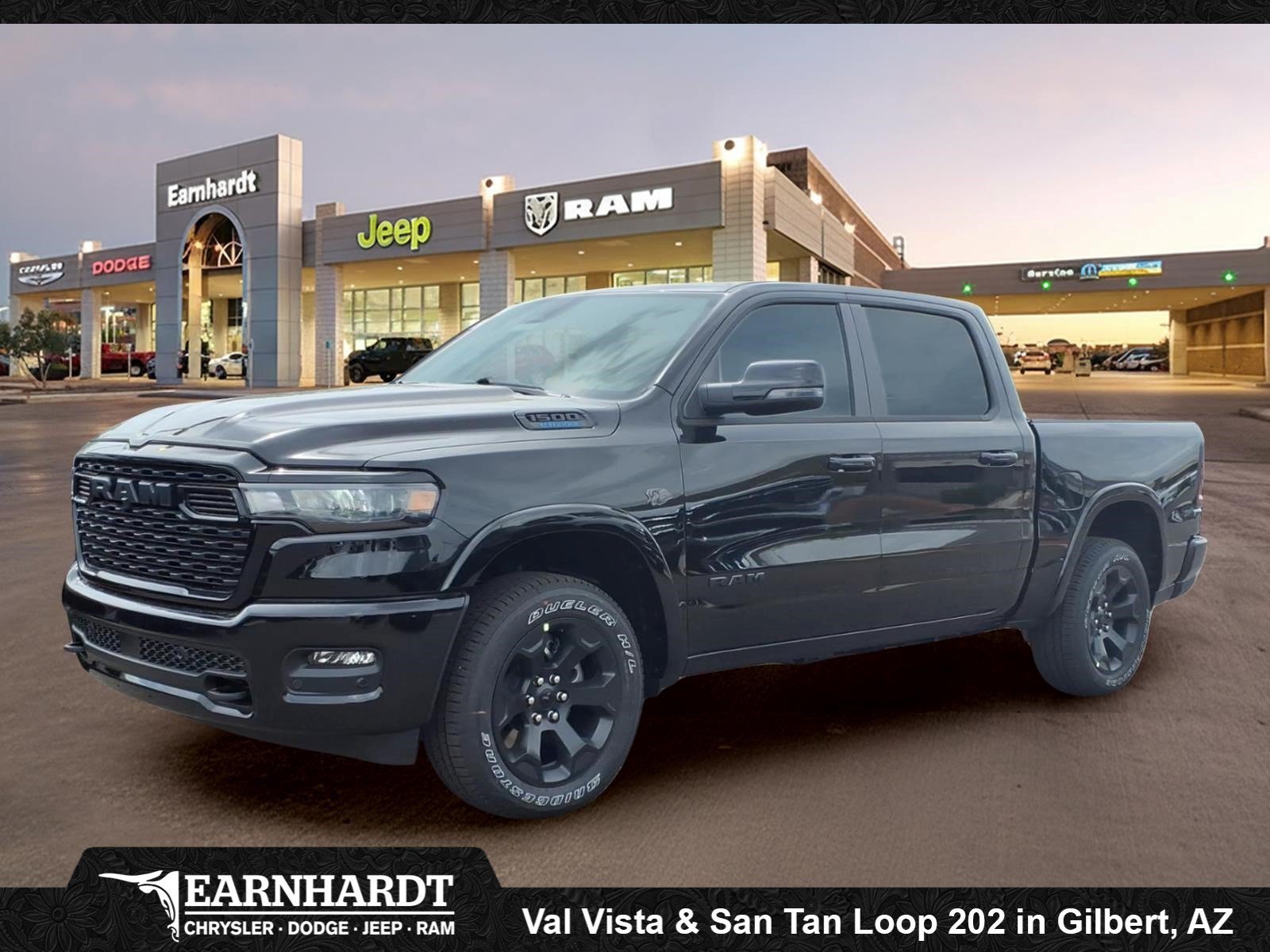 New 2027 Diamond Black Crystal Pearl-Coat Exterior Paint RAM Big Horn image 1