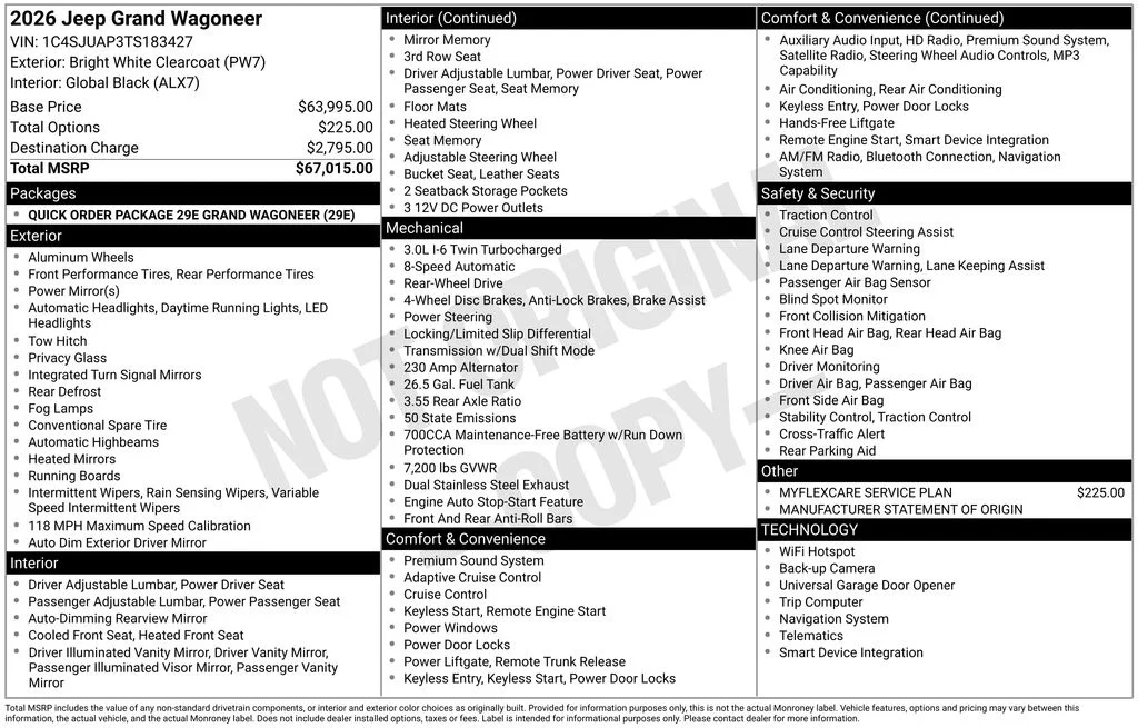 New 2026 Bright White Clear-Coat Exterior Paint Jeep  image 9