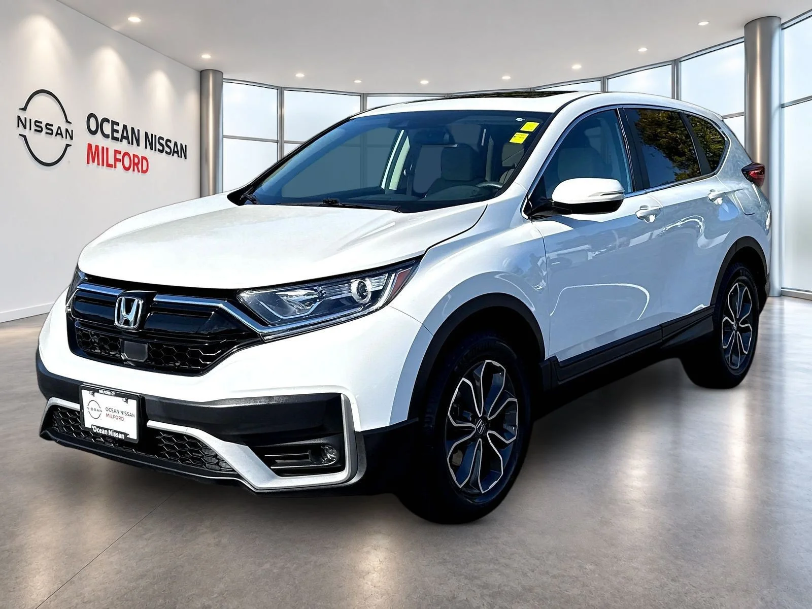 Used 2022 Platinum White Pearl Honda EX image 1
