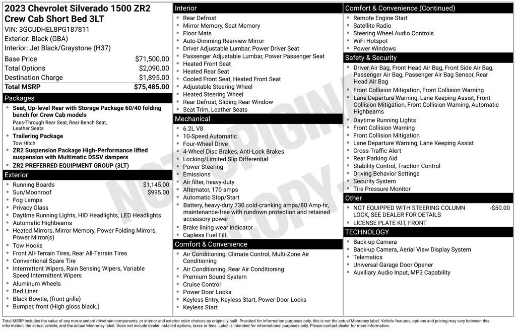 Used 2023 Black Chevrolet ZR2 image 37