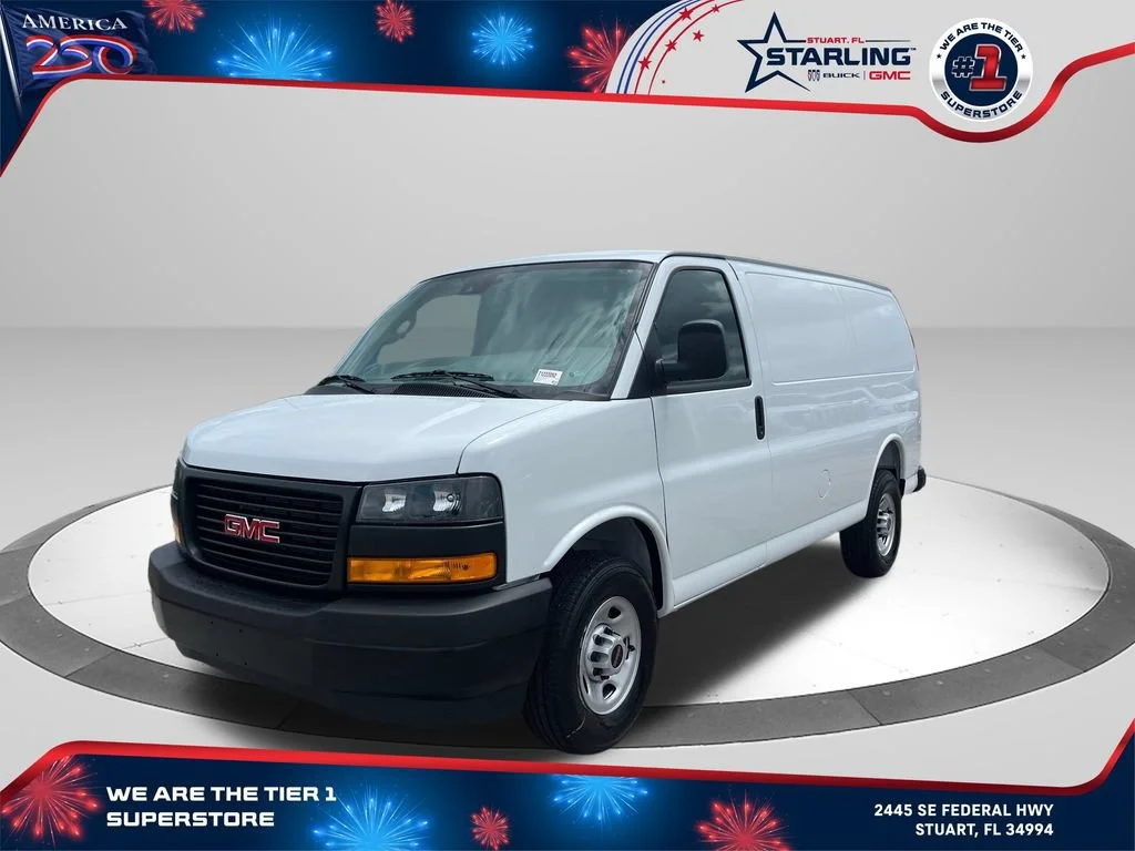 New 2026 Summit White GMC Work Van image 1