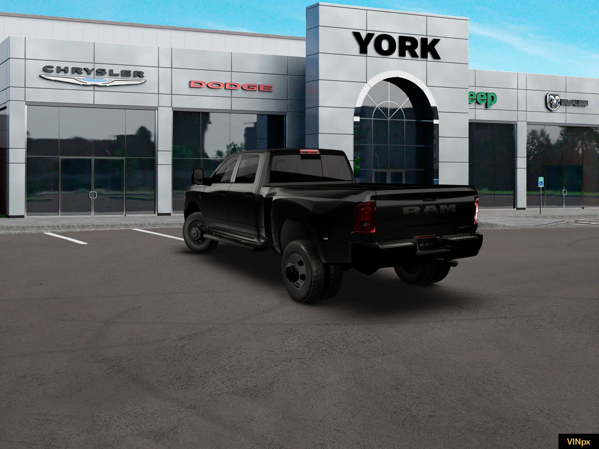 New 2027 Diamond Black Crystal Pearl-Coat Exterior Paint RAM Tradesman image 5