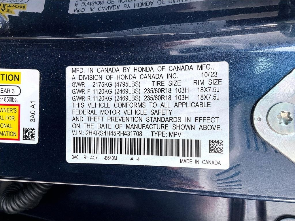 Used 2024 Blue Honda EX image 34