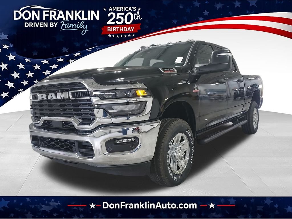 New 2026 Diamond Black Crystal Pearl-Coat Exterior Paint RAM Tradesman image 1