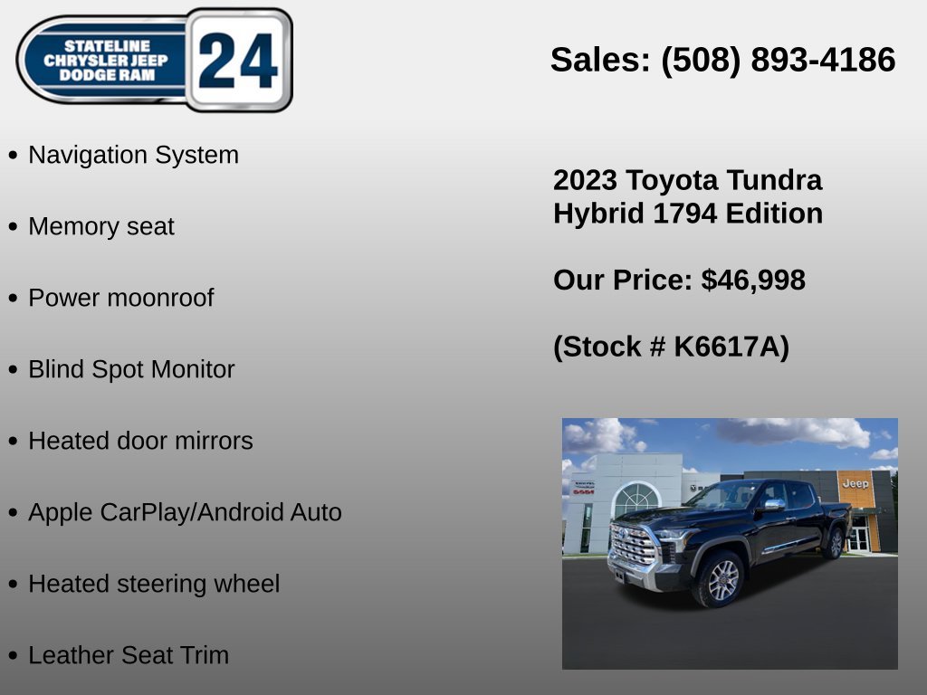 Used 2023 Black Toyota 1794 Edition image 5