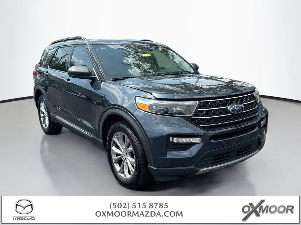 Used 2023 Stone Blue Metallic Ford XLT image 1