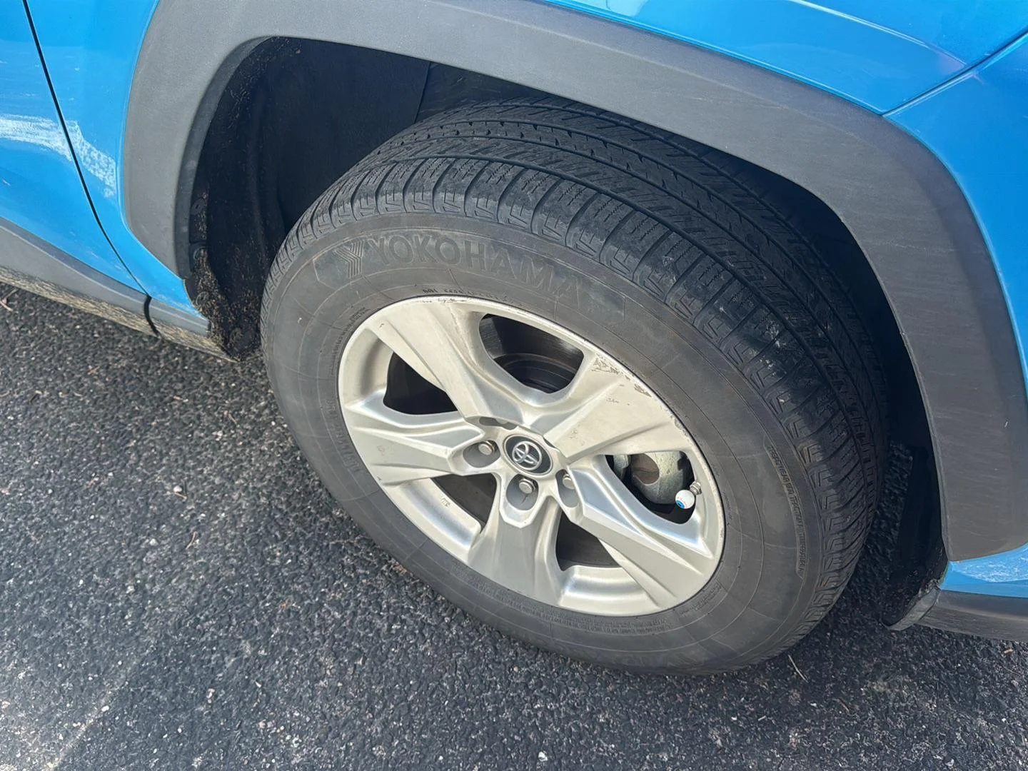 Used 2021 Blue Flame Toyota LE image 3