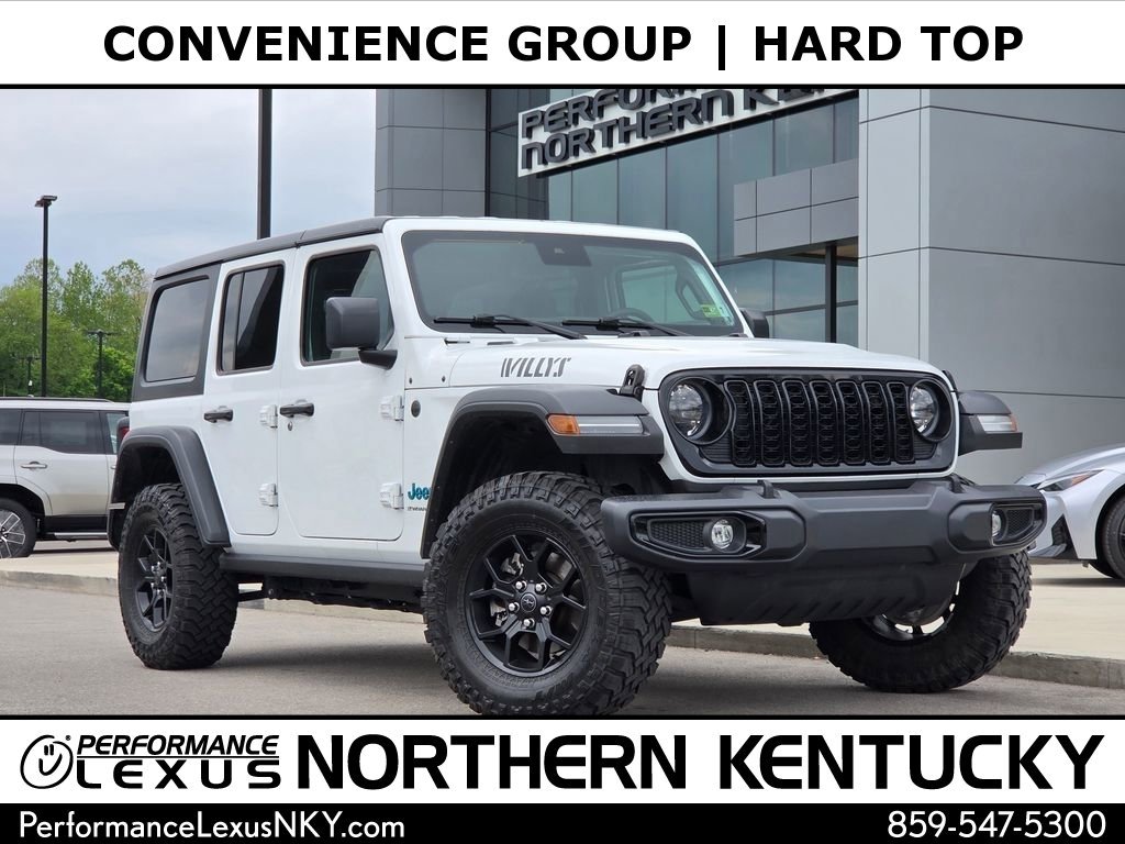 Used 2024 Bright White Clearcoat Jeep Willys image 1