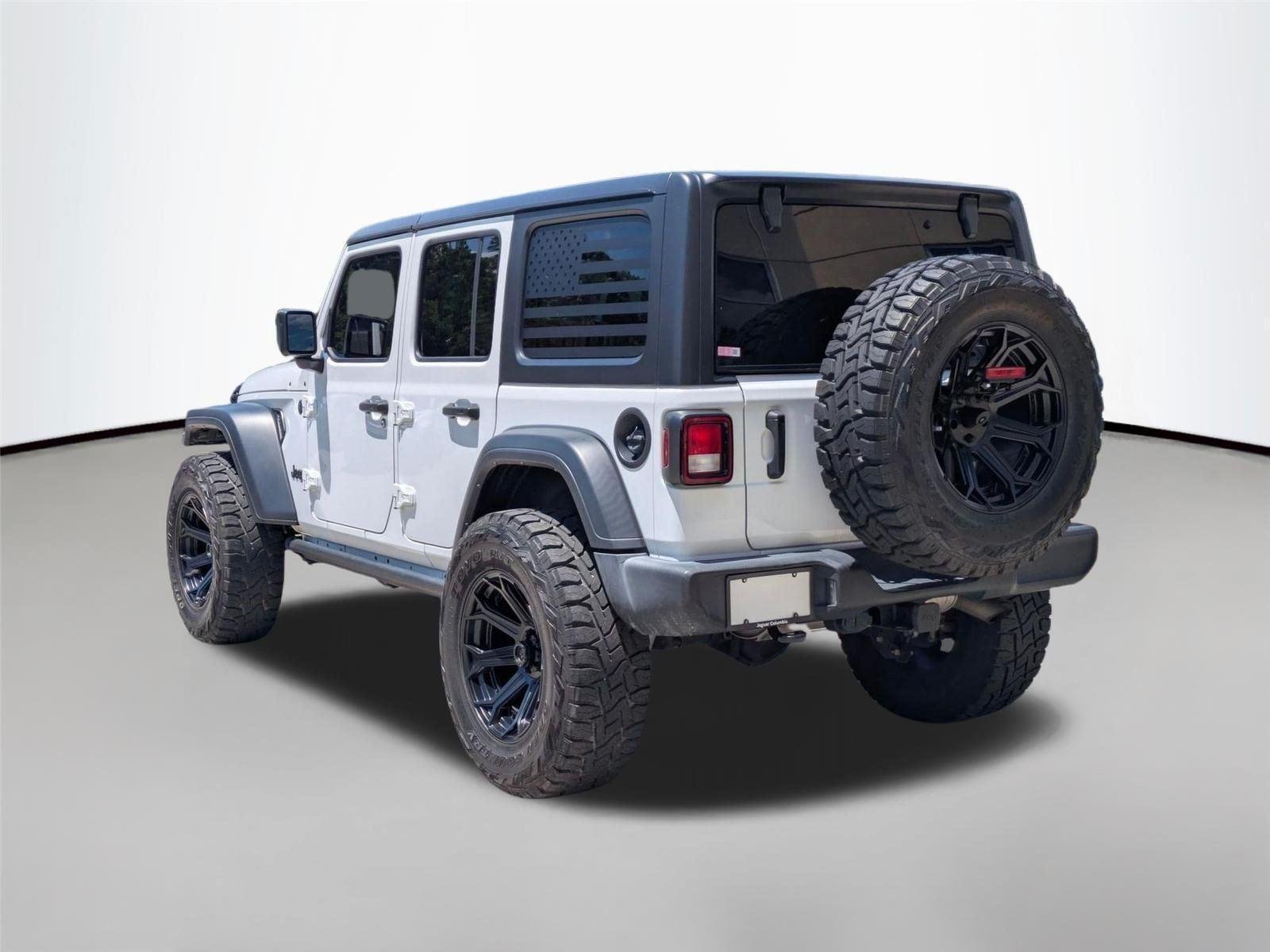 Used 2021 Bright White Clearcoat Jeep Unlimited Sport S image 7