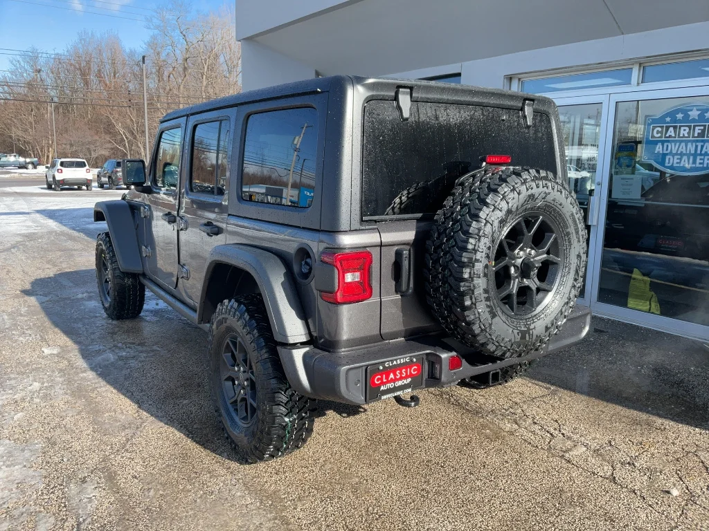 New 2026 Granite Crystal Metallic Clear-Coat Exterior Paint Jeep 4-Door Willys 4x4 image 5