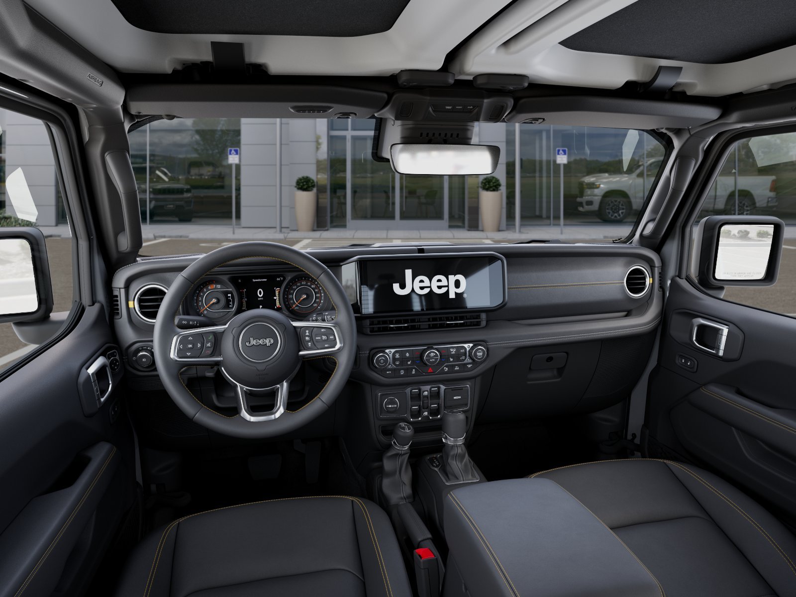 New 2026 Bright White Clear-Coat Exterior Paint Jeep Sahara image 23