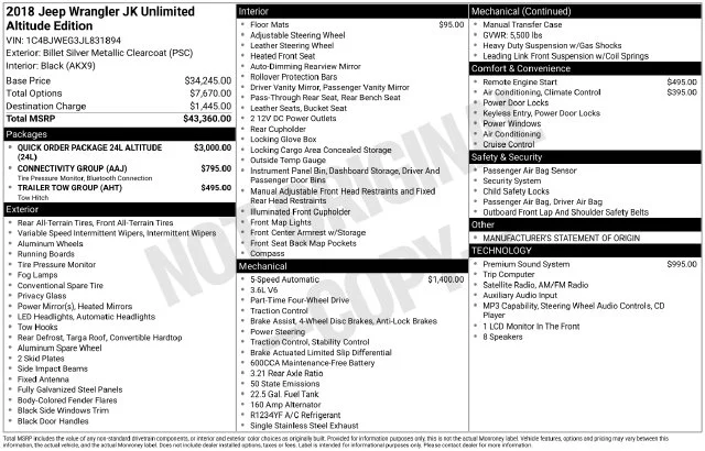 Used 2018 Silver Jeep Unlimited Altitude image 12