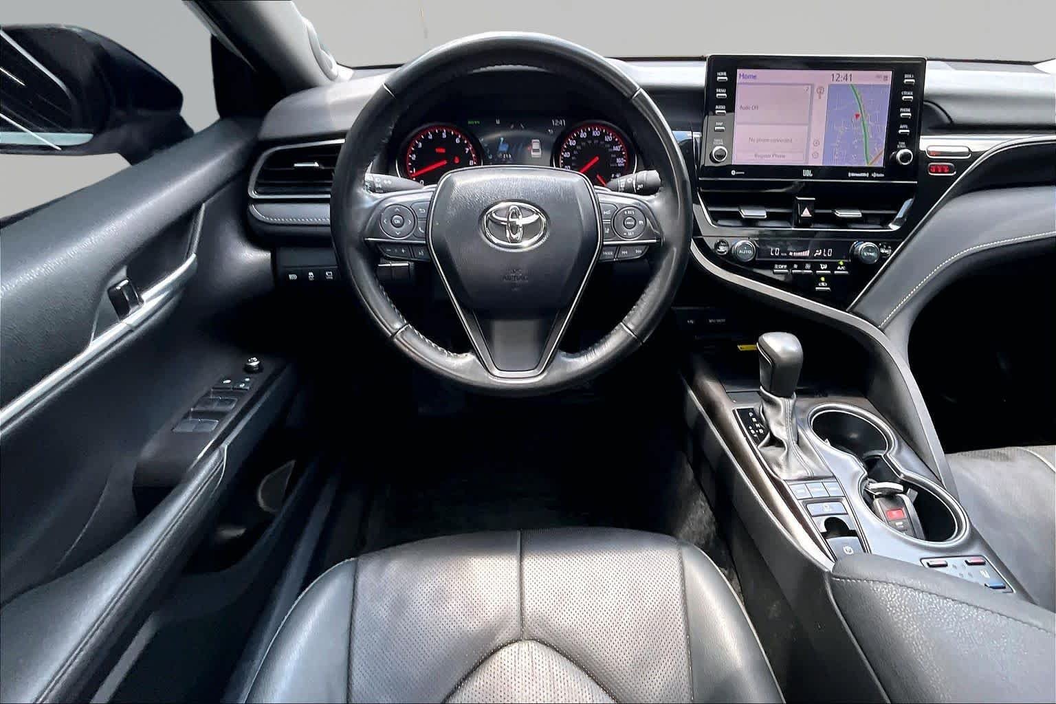 Used 2024 Wind Chill Pearl/Midnight Black Metallic Toyota XSE V6 image 6