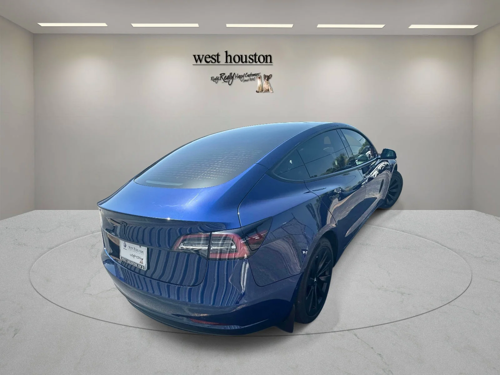 Used 2022 Blue Tesla RWD image 7