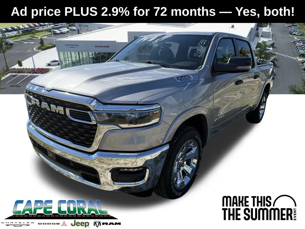 New 2026 Billet Silver Metallic Clear-Coat Exterior Paint RAM Big Horn/Lone Star image 1