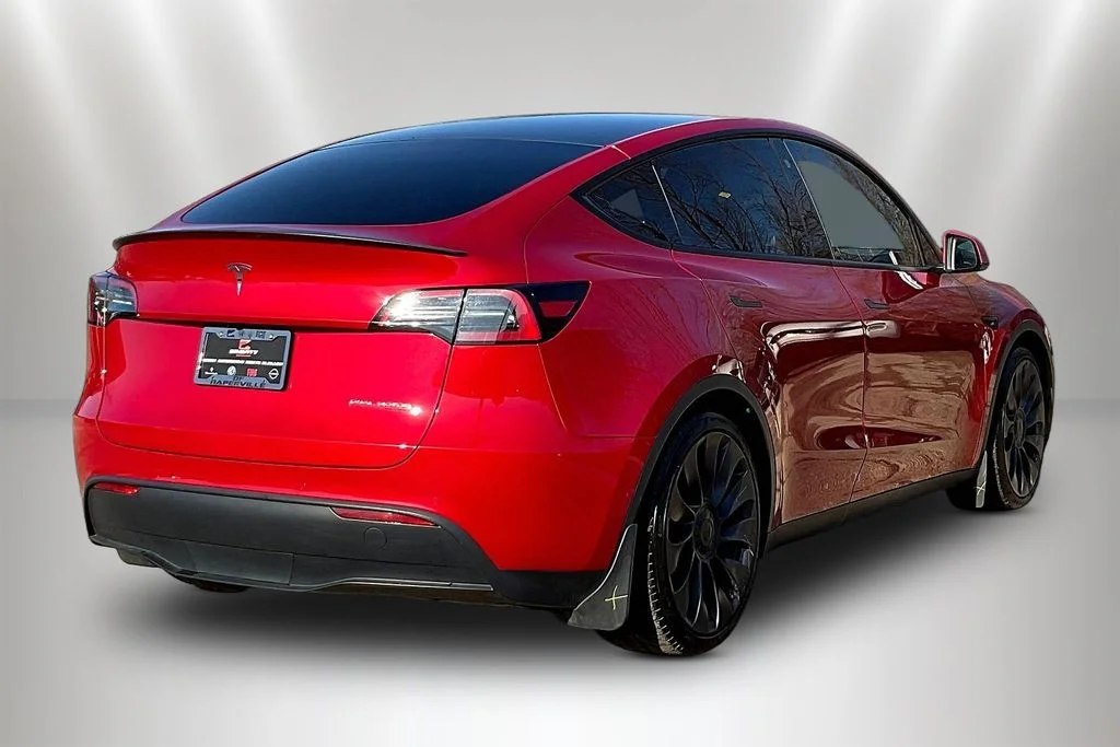 Used 2021 Red Multi-Coat Tesla Performance image 6