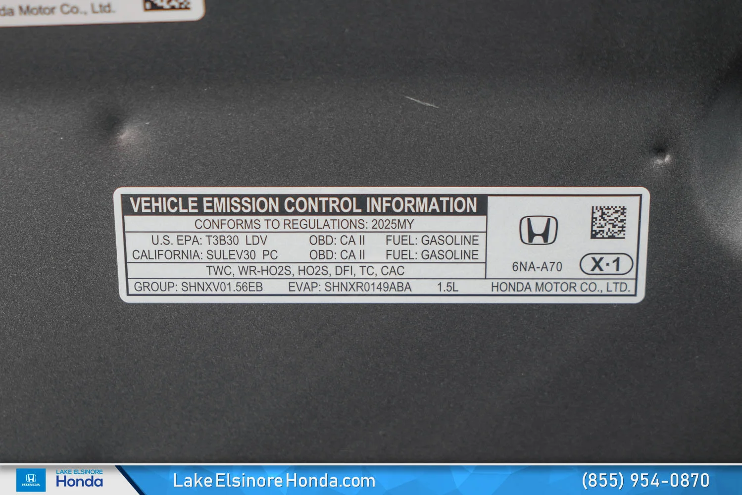 Certified Used 2025 Meteorite Gray Metallic Honda 1.5T SE image 72