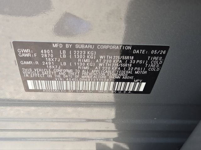 New 2026 Beige Subaru Limited image 6