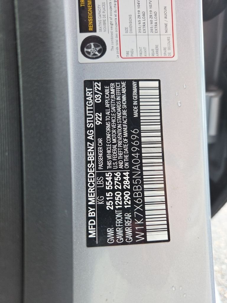 Certified Used 2022 Cirrus Silver Metallic Mercedes-Benz  image 16