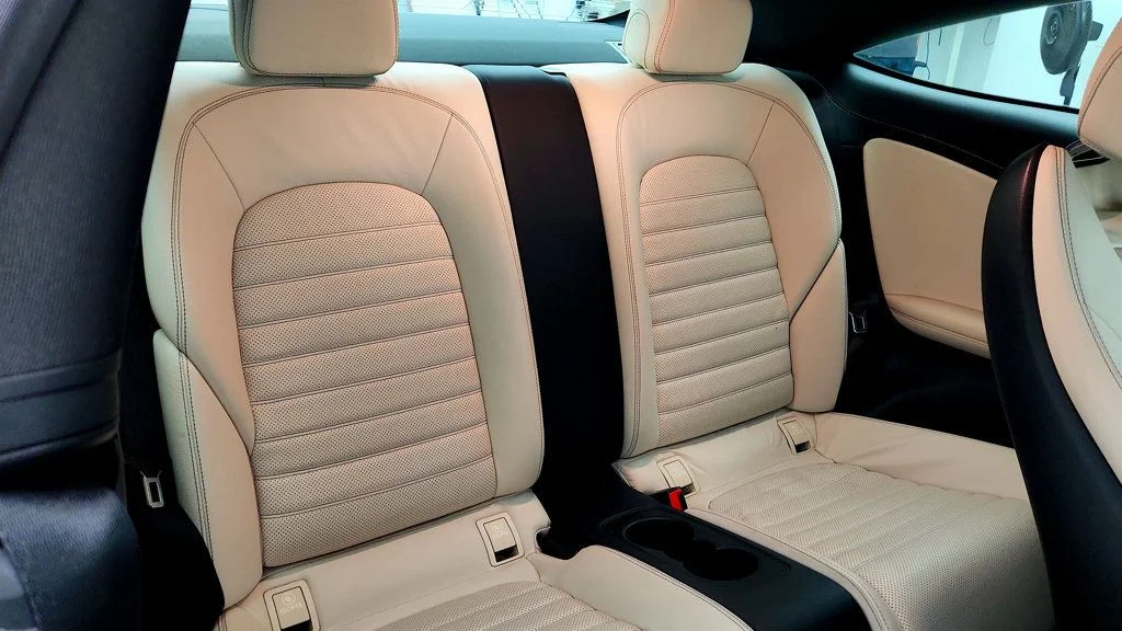 Used 2019 Brilliant Blue Metallic Mercedes-Benz AMG® C 43 4MATIC Coupe w/ Multimedia Pkg & Leather, Upholstery image 19