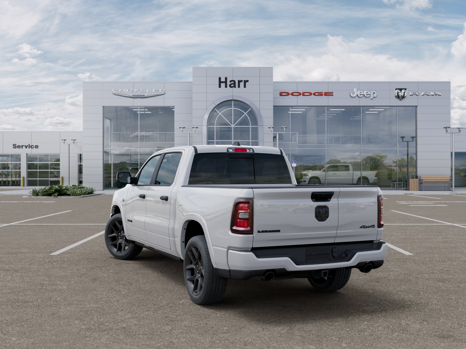 New 2026 Bright White Clear-Coat Exterior Paint RAM Laramie image 103